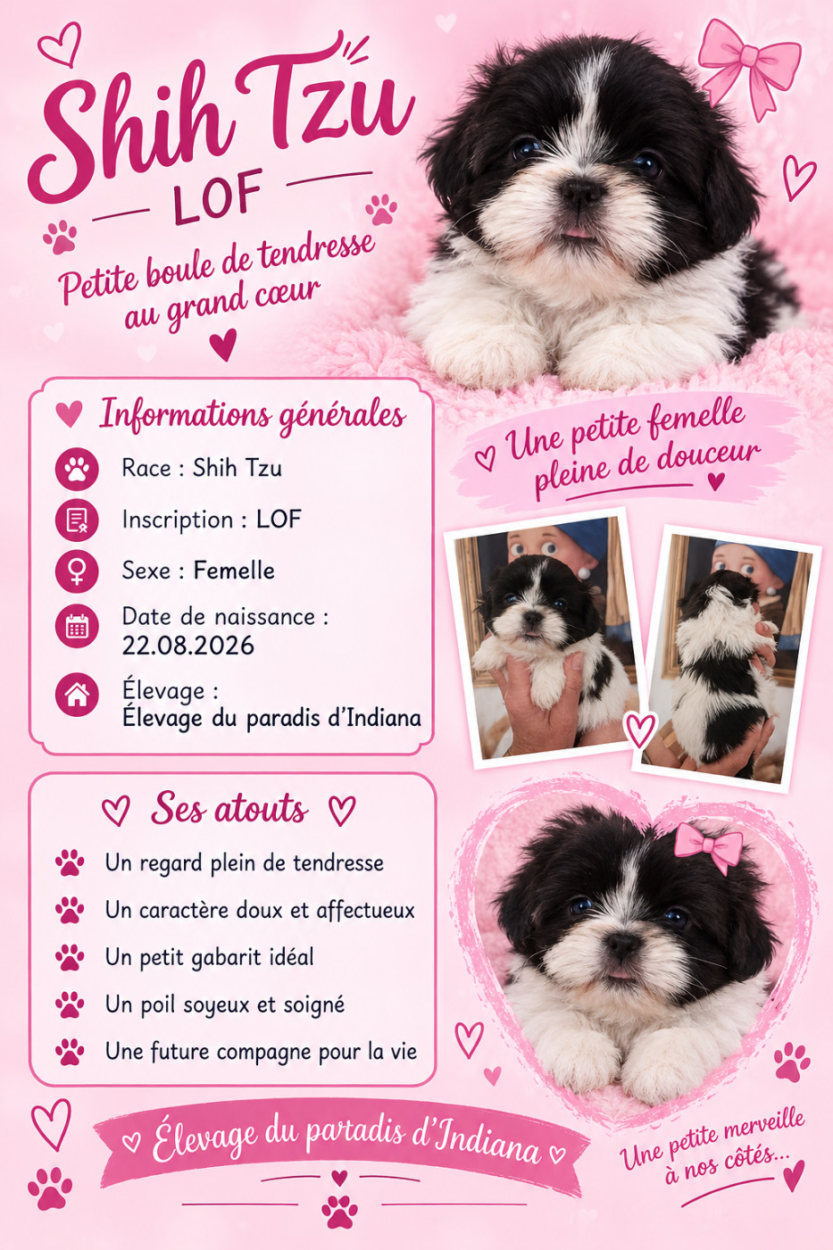 Du Paradis D'indiana - Chiots disponibles - Shih Tzu